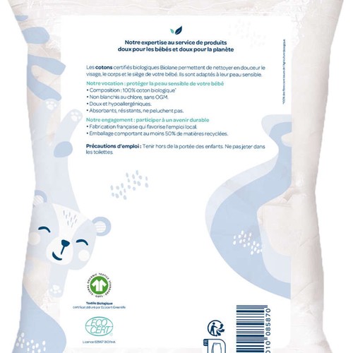 Biolane Cotons pads Bio x150