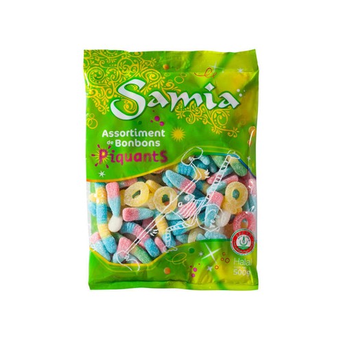 Samia Assortiment de bonbons piquants halal 500g
