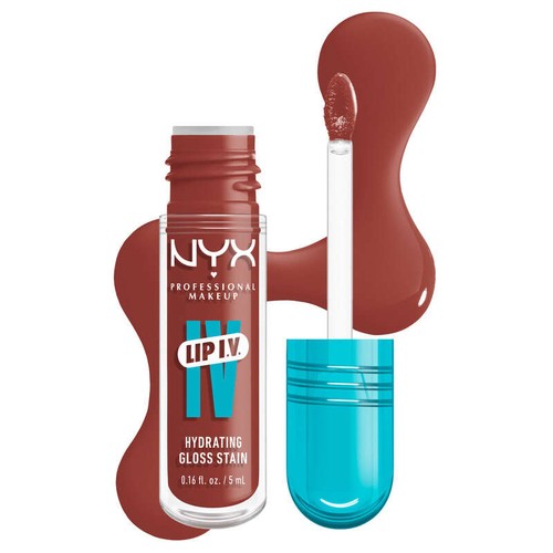 Nyx Professional Make Up Brillant à lèvres LIP IV Couleur 08 Drippin’ en rose 5ml