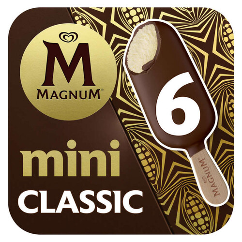 Magnum Ice Cream Lolly Mini Classic x6 249g