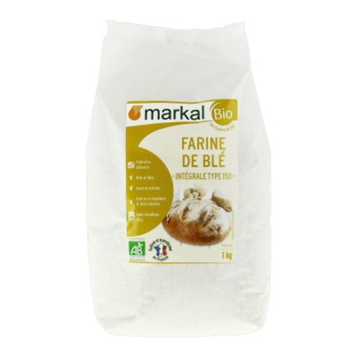[Par Naturalia] Markal Farine de Blé Intégrale T150 Bio 1kg