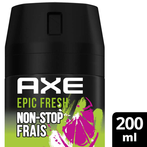 Axe Déodorant Bodyspray Homme Epic Fresh 48H Non-Stop Frais 200Ml