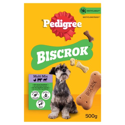Pedigree Biscrok Biscuits multi mix pour chien 500g