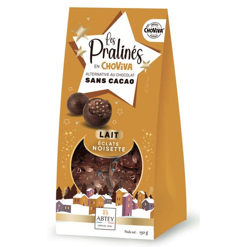 Abtey les Pralinés en Choviva Lait éclats de noisette 150g