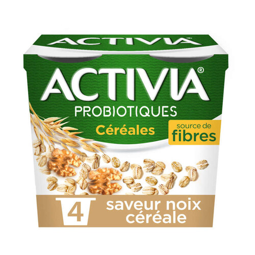 Activia Céréales Yaourt Noix Bifidus 4X120g