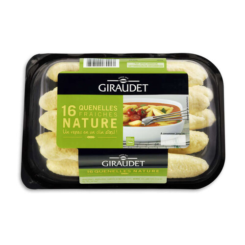 Giraudet Quenelles natures pur beurre , format familial 16 x 20g