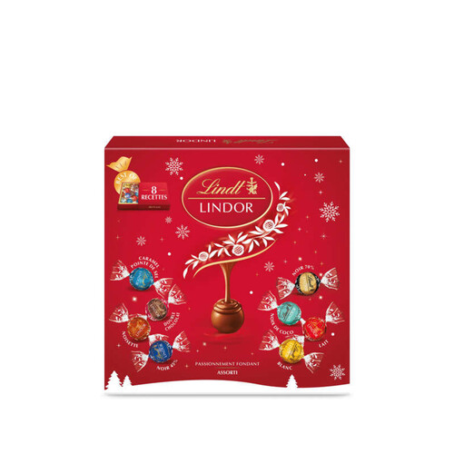 Lindt Lindor Assorti 8 Recettes 371g