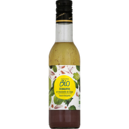 Monoprix Bio Sauce vinaigrette échalotes et moutarde de Dijon 35cl
