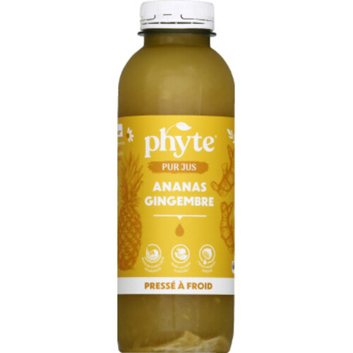 Phyte Pur Jus Ananas Gingembre 500ml