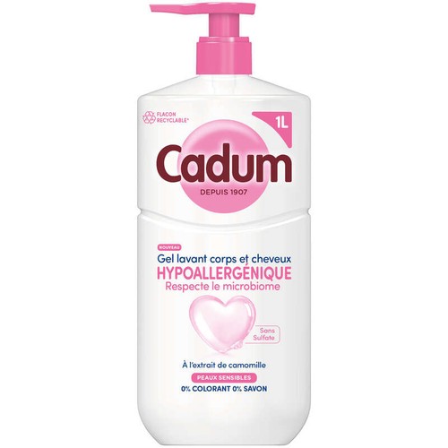 Cadum Douche Gel lavant hypoallergénique à la Camomille 1L