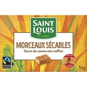 Saint Louis Morceaux de sucre sécables canne 1kg