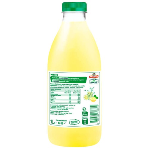 Andros Mojito Cocktail Sans Alcool 1L