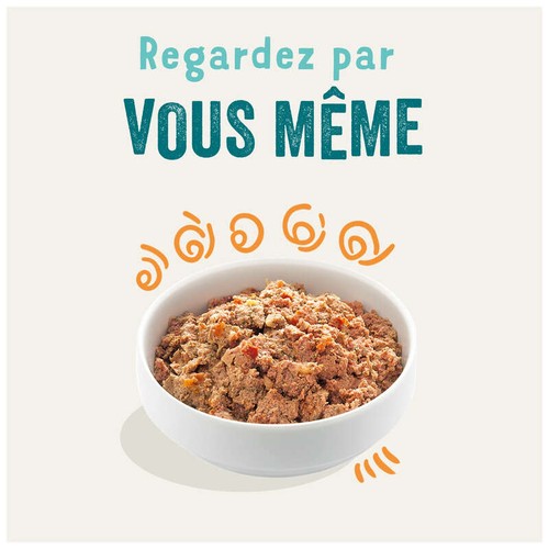 Edgard & Cooper Barquette Chien Adulte Naturelle - Sans Céréales Poulet & Dinde - 100g