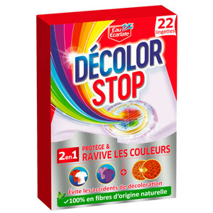 Lingettes anti-décoloration linge Décolor Stop Eau Ecarlate-boîte de 60