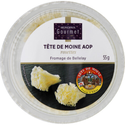 Monoprix Gourmet Tête de Moine AOP rosettes 55g