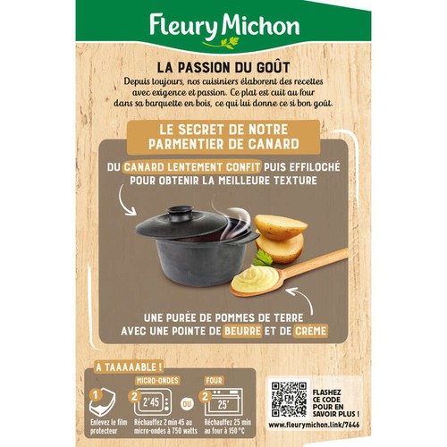Fleury Michon Parmentier de Canard 300g