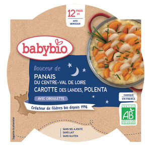 Babybio douceur de panais, carotte des landes & riz, dès 12 mois, bio 230g