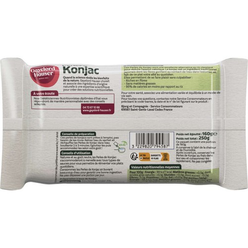 Gayelord Hauser perles de konjac nature 160g
