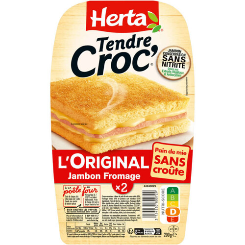 Herta Tendre Croc' L'Original Comté Jambon 200g