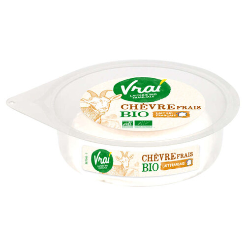 Vrai Fromage au Lait de Chèvre Bio Barquette 100g