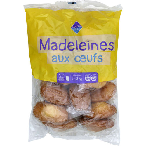 Leader Price Madeleines aux Oeufs 500g