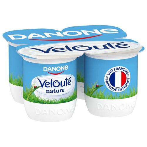 Danone Velouté Yaourt Brassé Nature 4x125g