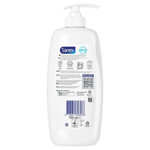 Sanex Pompe Gel Douche Zéro Sensitive Pompe 700ml