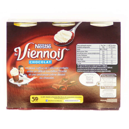 VIENNOIS Liégeois chocolat 12 x 100g