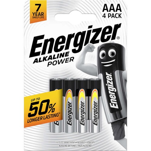 Energizer 4 Piles Lr03/Aaa Alkaline Power