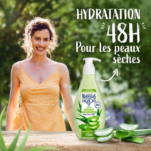 Le Petit Marseillais Lait Apaisant Nutrition Aloe Vera Bio 250ml
