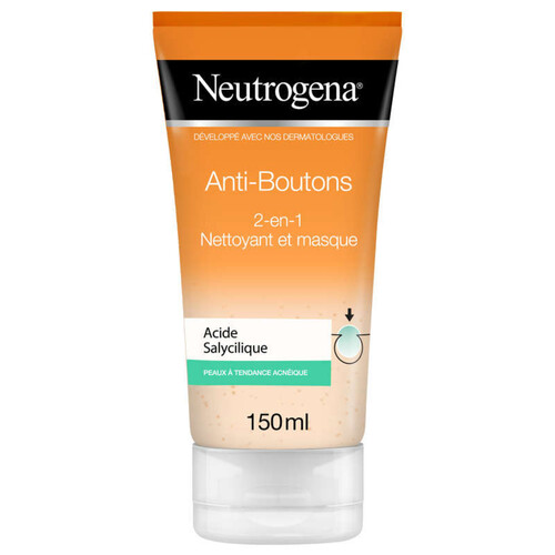 Neutrogena Nettoyant Et Masque 2En1 Spot Proof - Visibly Clear 150ml