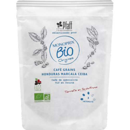Monoprix Bio Origines Café en grains du Honduras 250g