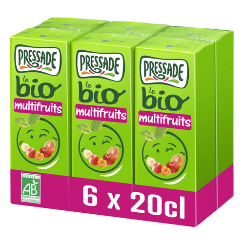 Pressade néctar multifruits bio le pack de 6x20cl