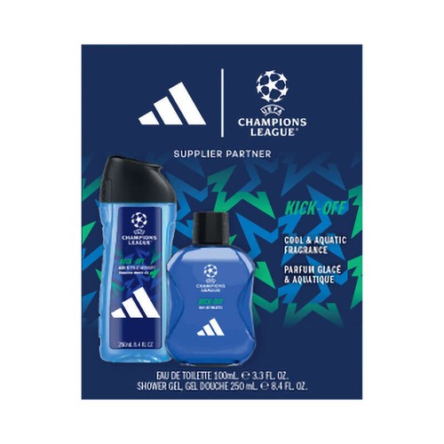Adidas Coffret UEFA Eau de Toilette 100ml + Gel Douche 250ml