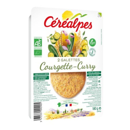 [Par Naturalia] Cerealpes Galettes Courgette & Curry Sans Huile De Palme 2X90G Bio