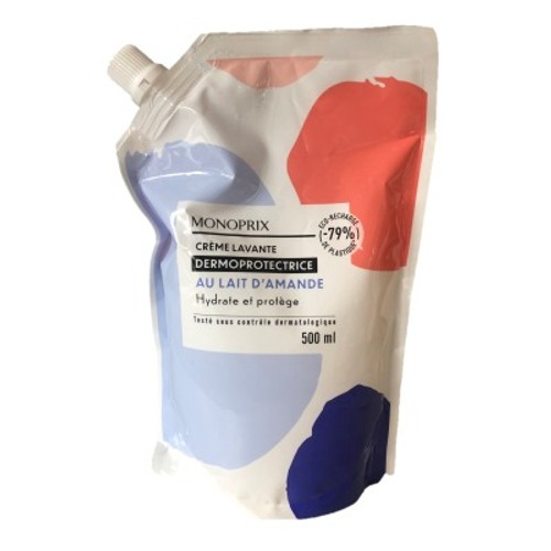 Monoprix Recharge Doypack Crème Lavante Dermoprotectrice 500Ml