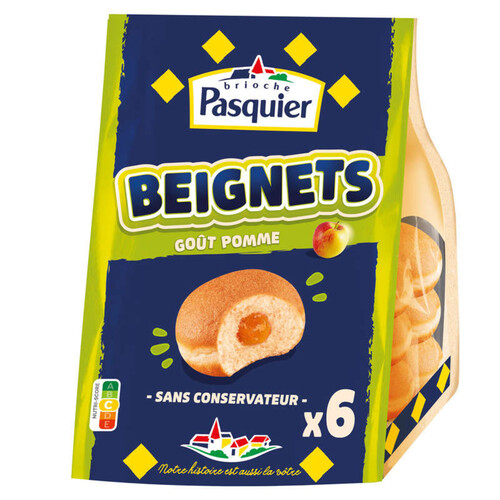 Brioche Pasquier Beignets Pomme x6 270g