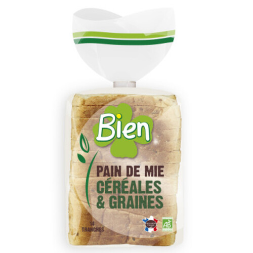 [Par Naturalia] Bien Pain De Mie Céréales & Graines Bio 500g