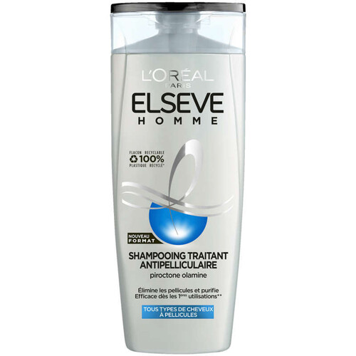 L'Oréal Paris elseve homme shampooing traitant antipelliculaire 350ml