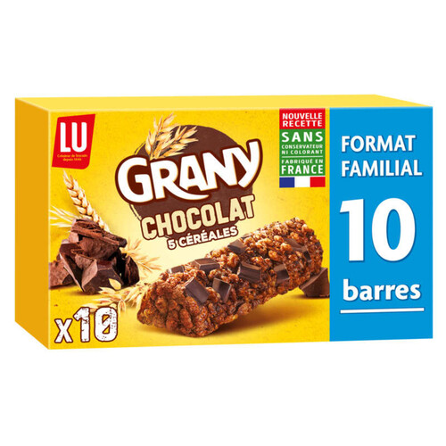 Lu Grany Barres de céréales Chocolat 208g