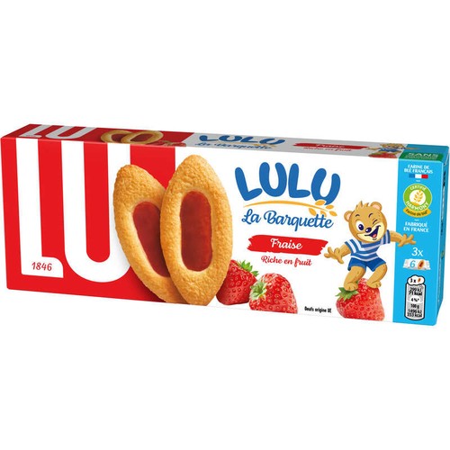 Lu Lulu La Barquette Biscuits Fraise 120g