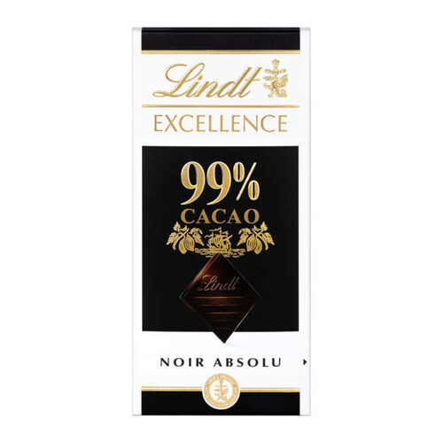 Lindt Chocolat Noir Absolu Extra Fin 99% Cacao 50g