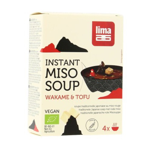 [Par Naturalia] Lima Instant Miso Soup Tofu & Wakamé Bio 4x10g