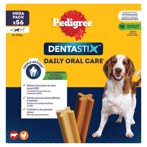 Pedigree Dentastix Bâtonnets pour chien moyen 1,44kg