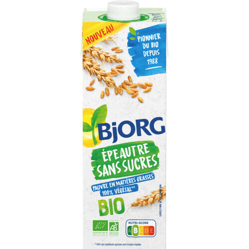 Bjorg Boisson Epeautre sans sucres Bio 1L