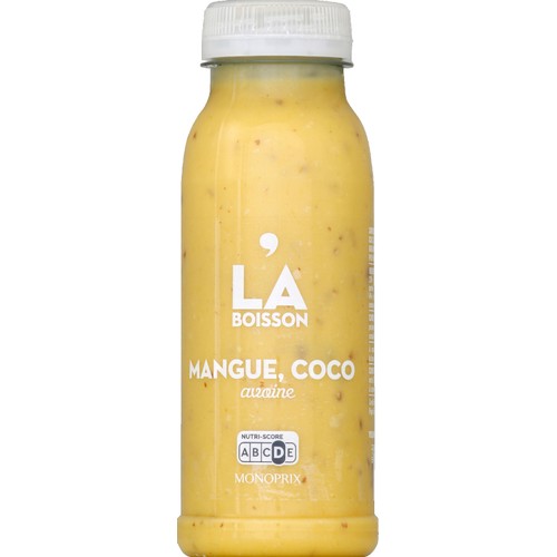 Monoprix Smoothie aux fruits, au lait de coco, à l'avoine et aux graines de lin 250ml