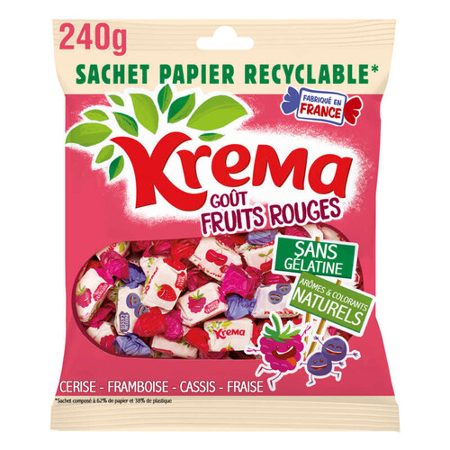Krema Bonbons Fruits Rouges 240G