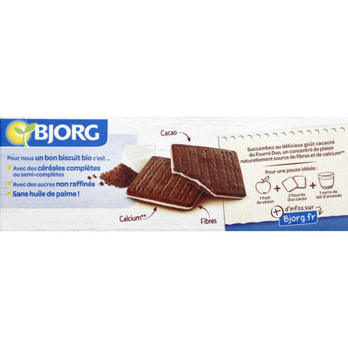 Bjorg Fourrés Duo Cacao, Bio 150G