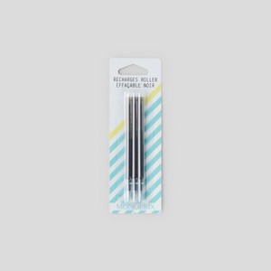 Monoprix Recharges Roller Effaçable Noir