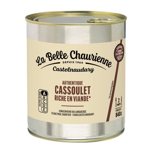 La belle Chaurienne Cassoulet Riche en Viande 4/4 -840g